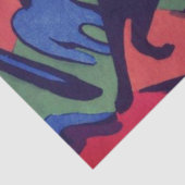 PAPIER MOUSSELINE TISSU PAPIER FRANZ MARC HORSES (Détail)