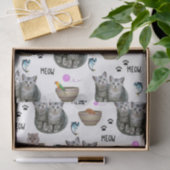 Papier Mousseline Tissu Papier Kitten Meow (Cadeau)