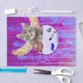 Papier Mousseline Tissu Papier Kitten Poisson Guilde Os de Poisson (Artisanat)