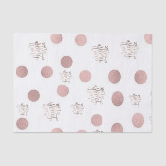 Papier Mousseline Tissu Papier Live Rire Amour (Recto)