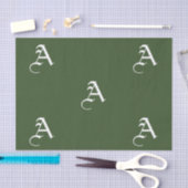 Papier Mousseline Tissu papier PERSONNALISÉ INITIAL (Artisanat)