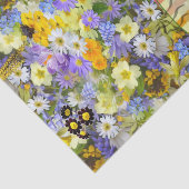 Papier Mousseline Tissu Papier rayures Soupe florale (Détail)