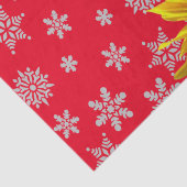 Papier Mousseline Tissu rouge Tissu rouge Tournesol (Détail)