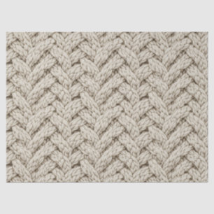 Papier Mousseline Tissu Tricoté Fil Tressé – Beige Chaud (2)