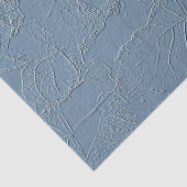 Papier Mousseline Tissue has an embossed look of leaf leave design (Détail)