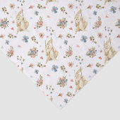 Papier Mousseline Tissue Paper (25 cm x 38 cm) - Pattern Rabbit (Détail)