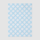 Papier Mousseline Tissue Paper - Blue Lattice Diamonds (Recto)