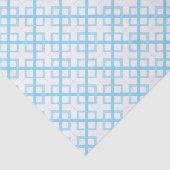 Papier Mousseline Tissue Paper - Blue Lattice Diamonds (Détail)