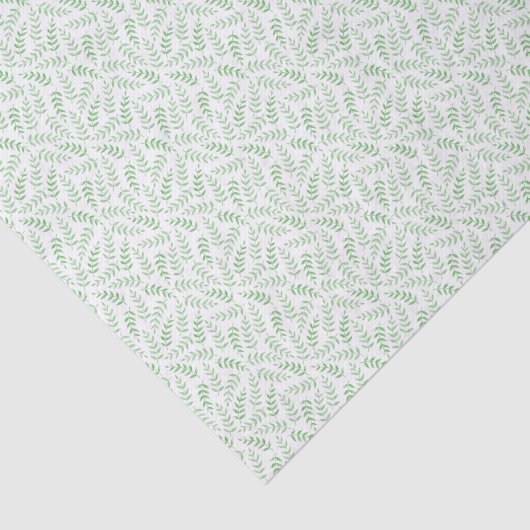 Papier Mousseline Tissue paper - Leaves - green (Détail)