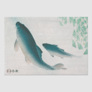 PAPIER MOUSSELINE TISSUE PAPER : OHARA KOSON : CARP/KOI 1926