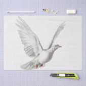 PAPIER MOUSSELINE TISSUE PAPIER : VINTAGE CHRISTMAS DOVE (Artisanat)