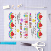 Papier Mousseline Tissus de la Saint-Valentin Joyeux anniversaire (Artisanat)