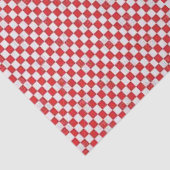 Papier Mousseline Tissus Papier Tissu Tresses Rouge Plaid (Détail)