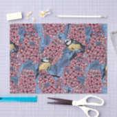 Papier Mousseline Tit birds dans le jardin lilas (Artisanat)