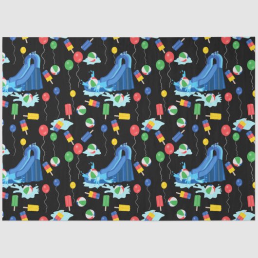 Papier Mousseline toboggan pour enfants Summer Boy Girl Fun (Recto)