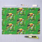 Papier Mousseline Toco Toucan avec drapeau brésilien (Artisanat)