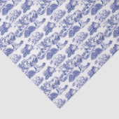 Papier Mousseline Toile bleu WHEATEN Terrier (Détail)