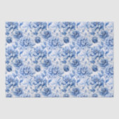 Papier Mousseline Toile bleue de Jouy (Recto)