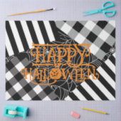Papier Mousseline Toile d'araignée noir et blanc patchwork Halloween (Artisanat)