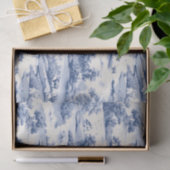 Papier Mousseline Toile De Jouy Blue Français Rustic Pasture (Cadeau)