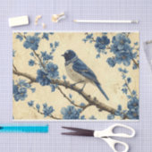 Papier Mousseline Toile de Jouy Bluebird (Artisanat)