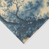 Papier Mousseline Toile de Jouy eaux tranquilles paysage (Détail)