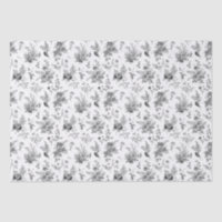 Toile De Jouy Vintage Florale Chinoiserie Noire