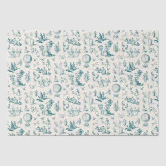 Papier Mousseline Toile du jouy (Recto)