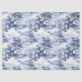 Papier Mousseline Toile du Jouy Blue Faux French (Recto)