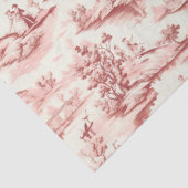 Papier Mousseline Toile du Jouy Red Faux French  (Détail)
