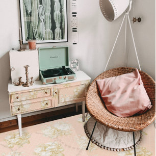 Papier Mousseline Toile Français Floral Bouquet Pink Or Ephemera