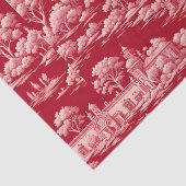 Papier Mousseline Toile rouge de Jouy (Détail)