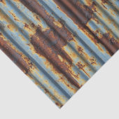 Papier Mousseline Toit en métal ondulé Découpage Motif transparent (Détail)