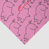 Papier Mousseline Tonnerre d'animal de porc (Détail)