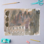 Papier Mousseline Tons chocolatés Abstrait Papier grand format (Artisanat)