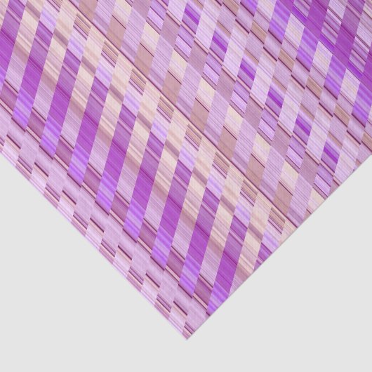 Papier Mousseline Tons de rayures violettes (Détail)