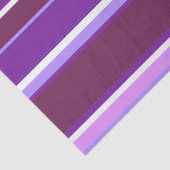 Papier Mousseline Tons de rayures violettes (Détail)