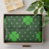 PAPIER MOUSSELINE TONS DE SHAMROCKS CELTIQUES IRLANDAIS VERTS CLAIRS (Cadeau)