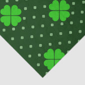 PAPIER MOUSSELINE TONS DE SHAMROCKS CELTIQUES IRLANDAIS VERTS CLAIRS (Détail)