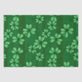 PAPIER MOUSSELINE TONS DE SHAMROCKS IRLANDAIS VERTS (Recto)