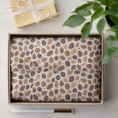 Papier Mousseline Tons de torréfaction chaude de haricot de café en (Cadeau)