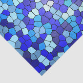 Papier Mousseline Tons de verre de couleur bleue par Shirley Taylor (Détail)