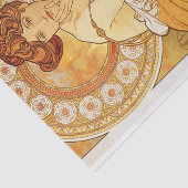 Papier Mousseline Topaz par Alphonse Mucha (Détail)