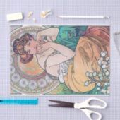 Papier Mousseline Topaz (quatre bijoux), Alphonse Mucha (Artisanat)