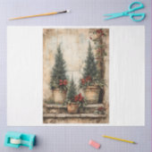 Papier Mousseline Topiaire pointillé de Noël (Artisanat)