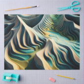 Papier Mousseline Topographic currents (Artisanat)