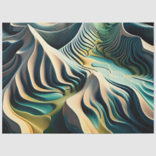 Papier Mousseline Topographic currents