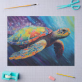Papier Mousseline Tortue de mer (Artisanat)