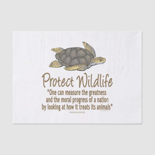 Papier Mousseline Tortue de mer (Recto)
