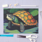 Papier Mousseline Tortue de mer (Artisanat)